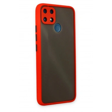 Mey İthalat®  Realme C25 Kılıf Montreal Silikon Kapak - Kırmızı