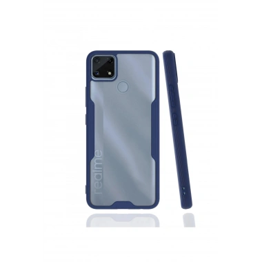 Mey İthalat®  Realme C25 Kılıf Platin Silikon - Lacivert