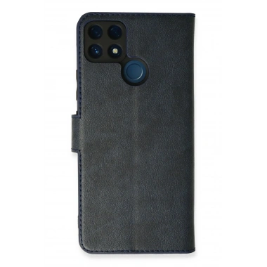 Mey İthalat®  Realme C25 Kılıf Trend S Plus Kapaklı Kılıf - Lacivert