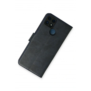 Mey İthalat®  Realme C25 Kılıf Trend S Plus Kapaklı Kılıf - Lacivert