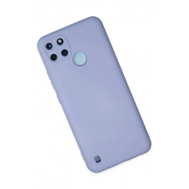 Mey İthalat®  Realme C25Y Kılıf Nano içi Kadife Silikon - Lila