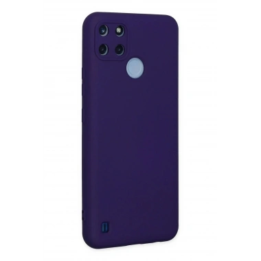 Mey İthalat®  Realme C25Y Kılıf Nano içi Kadife Silikon - Mor