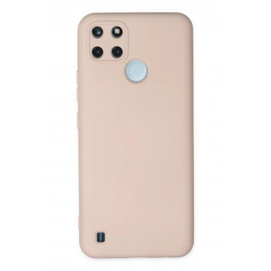 Mey İthalat®  Realme C25Y Kılıf Nano içi Kadife Silikon - Pudra