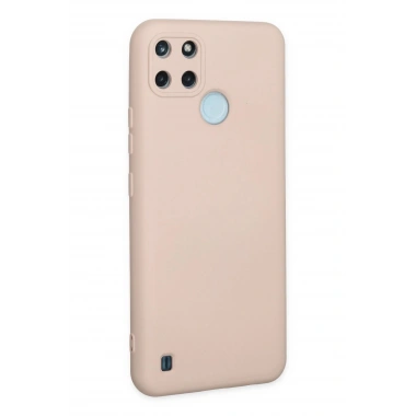 Mey İthalat®  Realme C25Y Kılıf Nano içi Kadife Silikon - Pudra