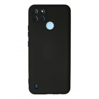 Mey İthalat®  Realme C25Y Kılıf Nano içi Kadife Silikon - Siyah