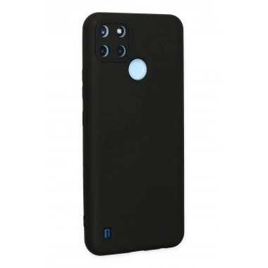 Mey İthalat®  Realme C25Y Kılıf Nano içi Kadife Silikon - Siyah