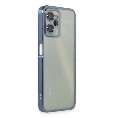 Mey İthalat®  Realme C35 Kılıf  Lensli Silikon - Açık Mavi