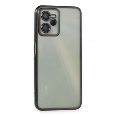 Mey İthalat®  Realme C35 Kılıf  Lensli Silikon - Siyah