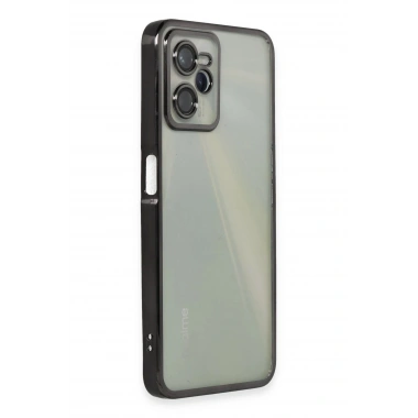 Mey İthalat®  Realme C35 Kılıf  Lensli Silikon - Siyah