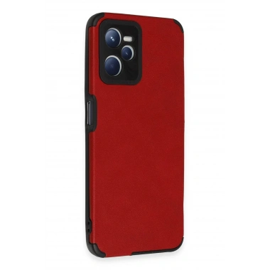 Mey İthalat® Realme C35 Kılıf Loop Deri Silikon - Kırmızı