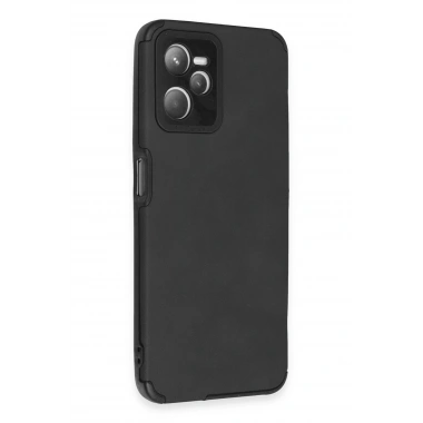 Mey İthalat® Realme C35 Kılıf Loop Deri Silikon - Siyah