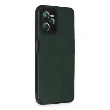 Mey İthalat® Realme C35 Kılıf Loop Deri Silikon - Yeşil