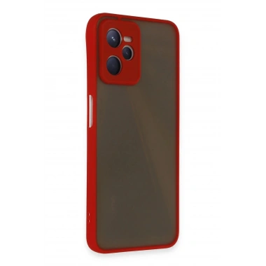 Mey İthalat®  Realme C35 Kılıf Montreal Silikon Kapak - Kırmızı