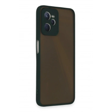 Mey İthalat®  Realme C35 Kılıf Montreal Silikon Kapak - Yeşil