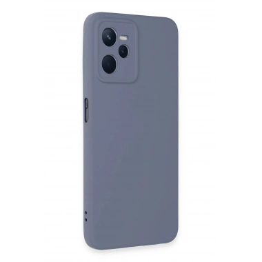 Mey İthalat®  Realme C35 Kılıf Nano içi Kadife Silikon - Gri