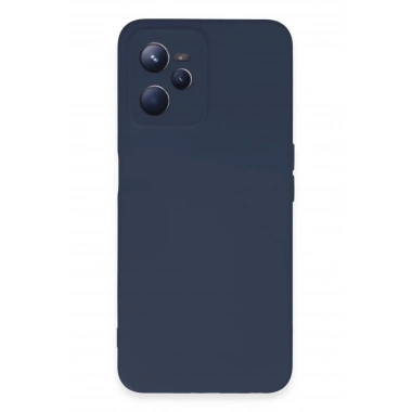 Mey İthalat®  Realme C35 Kılıf Nano içi Kadife Silikon - Lacivert
