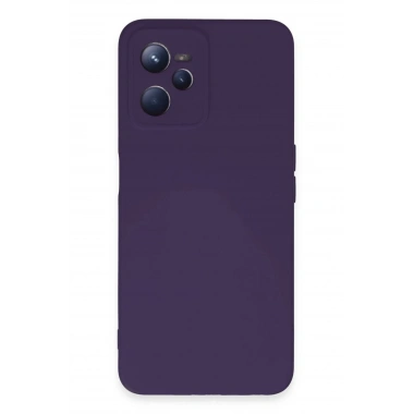 Mey İthalat®  Realme C35 Kılıf Nano içi Kadife Silikon - Mor