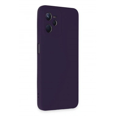 Mey İthalat®  Realme C35 Kılıf Nano içi Kadife Silikon - Mor