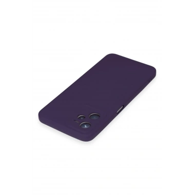 Mey İthalat®  Realme C35 Kılıf Nano içi Kadife Silikon - Mor