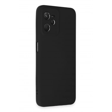 Mey İthalat®  Realme C35 Kılıf Nano içi Kadife Silikon - Siyah