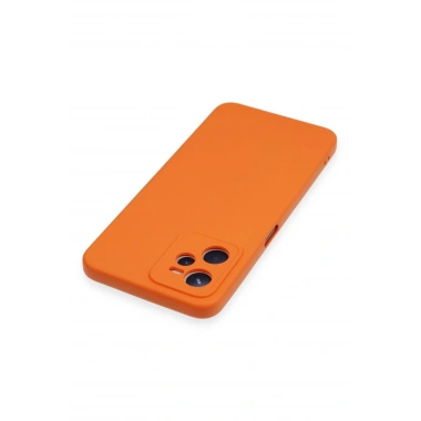 Mey İthalat®  Realme C35 Kılıf Nano içi Kadife Silikon - Turuncu