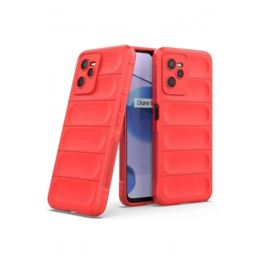 Mey İthalat®  Realme C35 Kılıf Optimum Silikon - Kırmızı