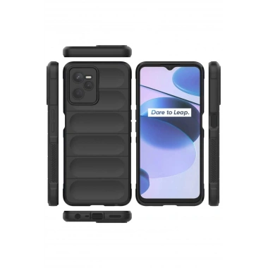Mey İthalat®  Realme C35 Kılıf Optimum Silikon - Siyah