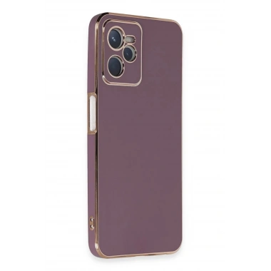 Mey İthalat®  Realme C35 Kılıf Volet Silikon - Mor