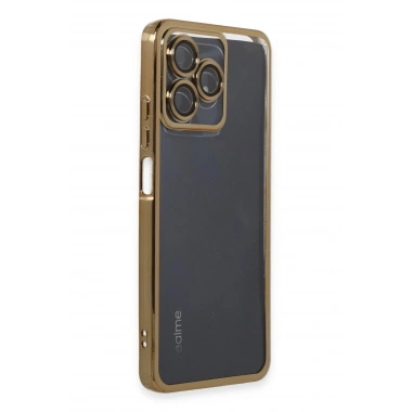 Mey İthalat®  Realme C53 Kılıf  Lensli Silikon - Gold