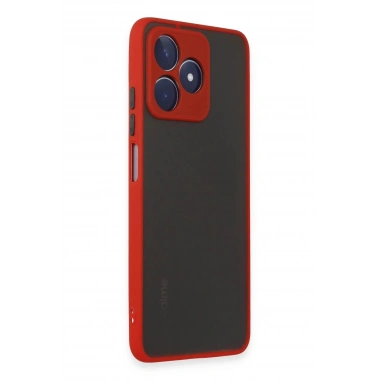 Mey İthalat®  Realme C53 Kılıf Montreal Silikon Kapak - Kırmızı