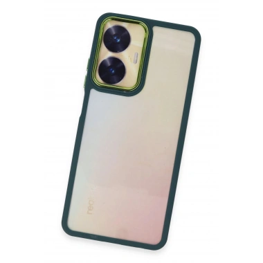 Mey İthalat® Realme C55 Kılıf Dora Kapak - Haki Yeşil