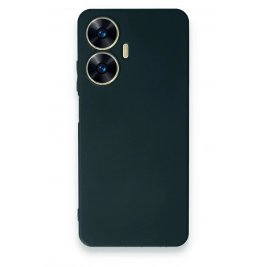 Mey İthalat®  Realme C55 Kılıf First Silikon - Koyu Yeşil