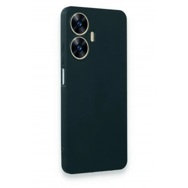 Mey İthalat®  Realme C55 Kılıf First Silikon - Koyu Yeşil
