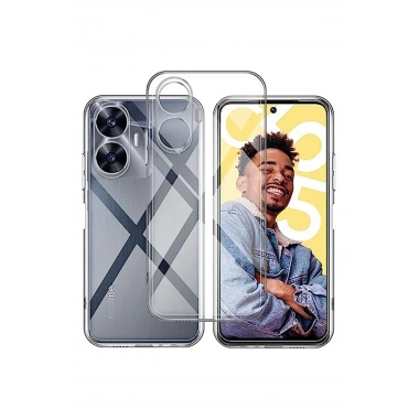 Mey İthalat®  Realme C55 Kılıf Lüx Şeffaf Silikon