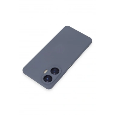 Mey İthalat®  Realme C55 Kılıf Nano içi Kadife Silikon - Gri