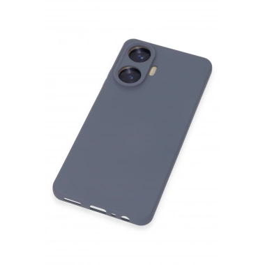 Mey İthalat®  Realme C55 Kılıf Nano içi Kadife Silikon - Gri