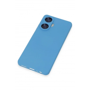 Mey İthalat®  Realme C55 Kılıf Nano içi Kadife Silikon - Mavi