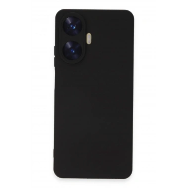 Mey İthalat®  Realme C55 Kılıf Nano içi Kadife Silikon - Siyah