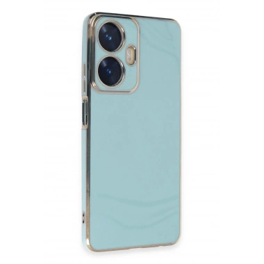 Mey İthalat®  Realme C55 Kılıf Volet Silikon - Açık Yeşil