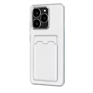 Mey İthalat®  Realme C61 Kılıf Kart Şeffaf Silikon - Şeffaf