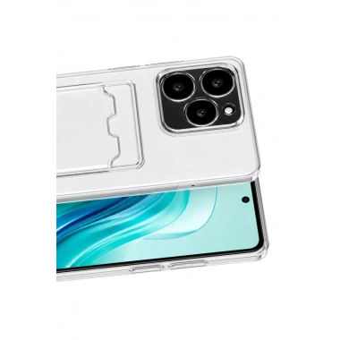 Mey İthalat®  Realme C61 Kılıf Kart Şeffaf Silikon - Şeffaf