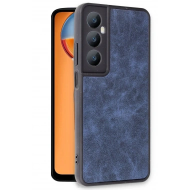 Mey İthalat®  Realme C65 Kılıf Aras Deri Kapak - Lacivert