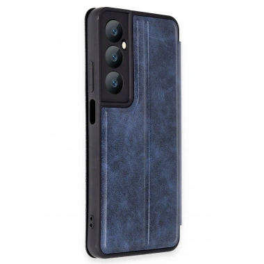 Mey İthalat® Realme C65 Kılıf Flip Cover - Lacivert