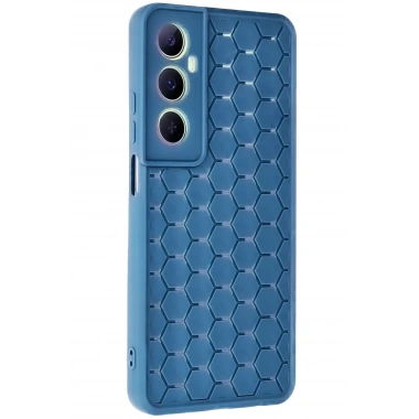 Mey İthalat® Realme C65 Kılıf Petek Silikon Kapak - Mavi