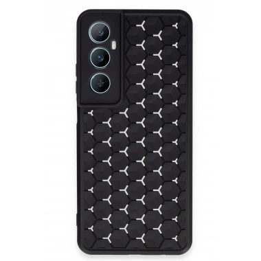 Mey İthalat® Realme C65 Kılıf Petek Silikon Kapak - Siyah