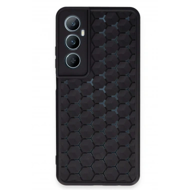 Mey İthalat® Realme C65 Kılıf Petek Silikon Kapak - Siyah