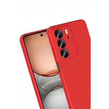Mey İthalat®  Realme C75 4G First Silikon - Kırmızı