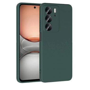 Mey İthalat®  Realme C75 4G First Silikon - Koyu Yeşil