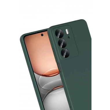 Mey İthalat®  Realme C75 4G First Silikon - Koyu Yeşil