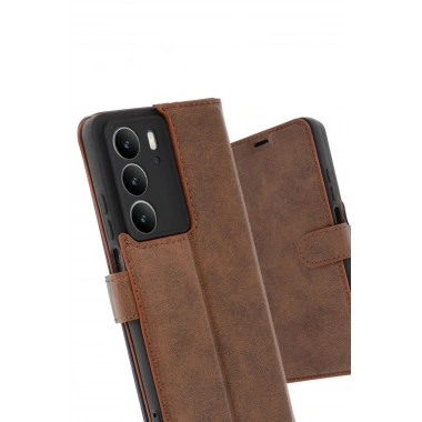Mey İthalat®  Realme C75 4G Trend S Plus Kapaklı Kılıf - Taba